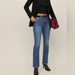 Reformation Peyton High Rise Bootcut Jeans Wash Malta Size 24